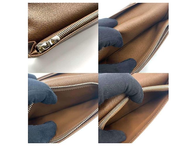 Louis Vuitton Taiga Brazza Brown Bifold Geldbörse Braun - Ansicht 6