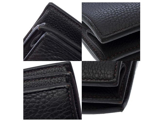 Sac à dépêches Hermès HERMES Black Leather Sac a Depeches - 102968 - view 11