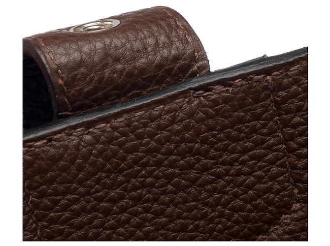 Sac à dépêches Hermès HERMES Black Leather Sac a Depeches - 102968 - view 7