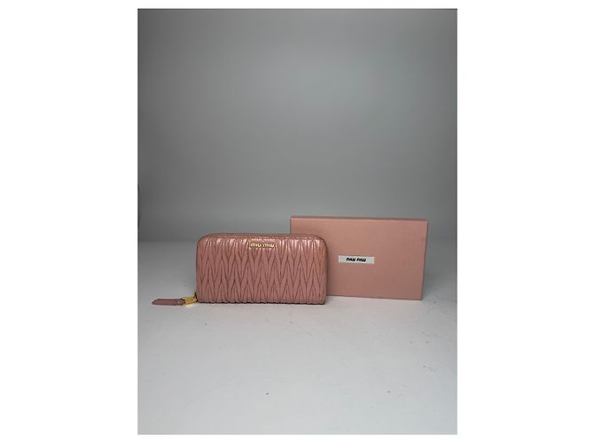 Vintage Miu Miu Leather Wallet Pink - view 10
