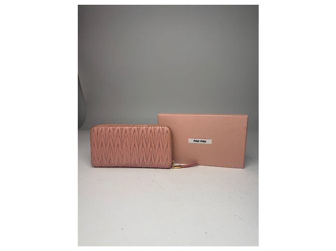 Vintage Miu Miu Leather Wallet Pink - view 2
