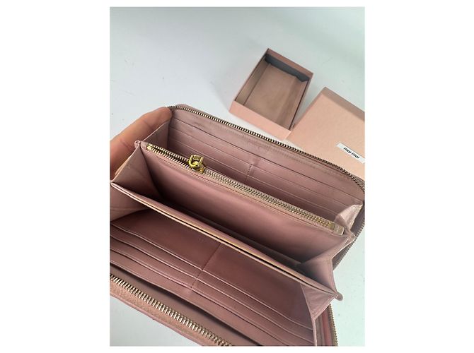 Vintage Miu Miu Leather Wallet Pink - view 4