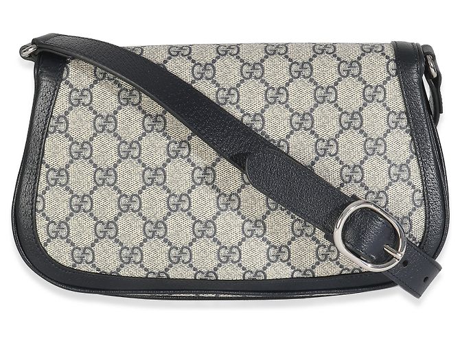 Borsa a spalla Blondie in tela GG Supreme beige e blu di Gucci - vista 2