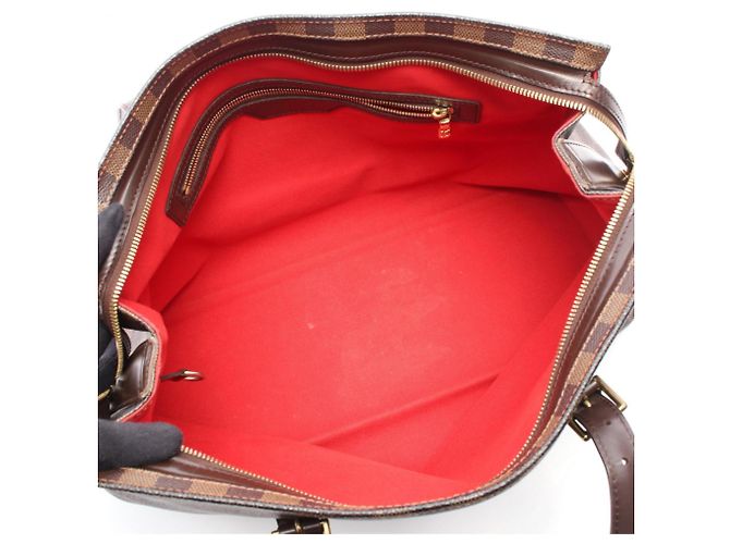 Borsa Tote Chelsea Louis Vuitton Marrone Damier ebene - vista 3