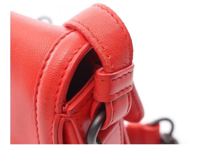 Borsa a Spalla Intrecciato Rialto di Bottega Veneta Rosso - vista 13
