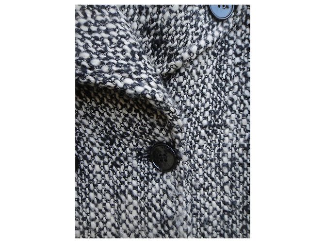 Abrigo de tweed Dolce & Gabbana negro y blanco - vista 6