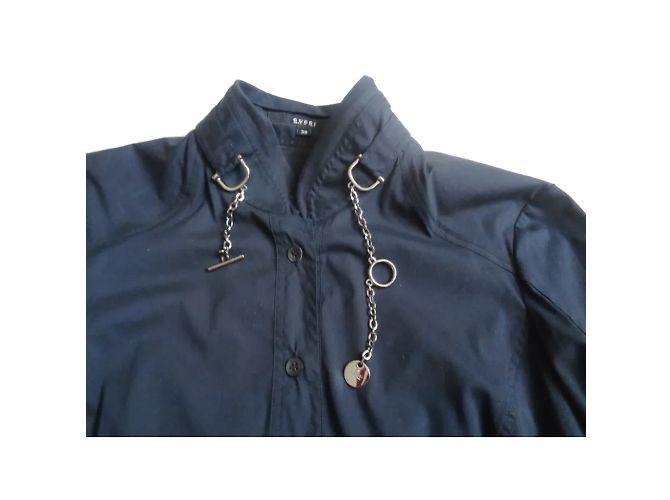 Camicia Gucci Tom Ford in cotone blu navy - vista 3