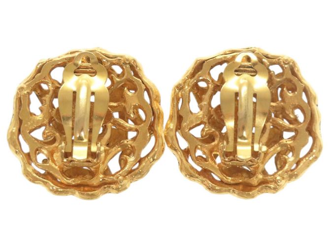 Timeless Vintage Coco Mark Gold Clip Ohrringe von Chanel Golden - Ansicht 2