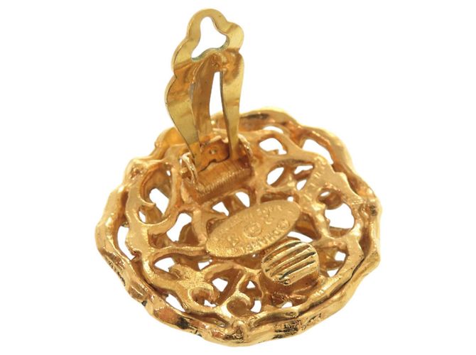 Timeless Vintage Coco Mark Gold Clip Ohrringe von Chanel Golden - Ansicht 5