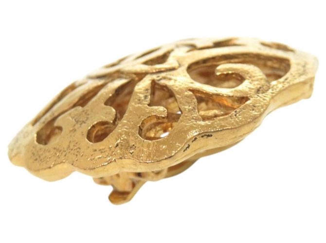 Timeless Vintage Coco Mark Gold Clip Ohrringe von Chanel Golden - Ansicht 6