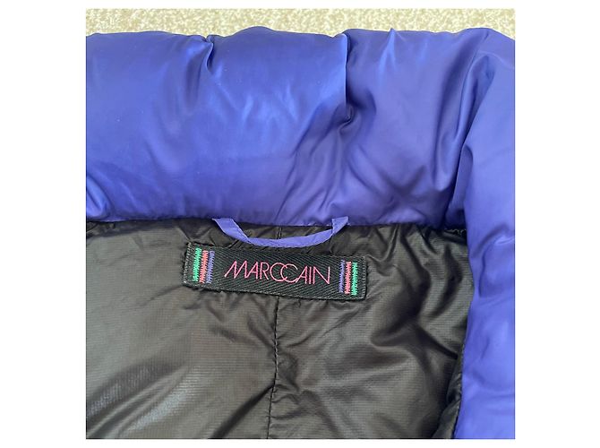 Ärmellose Weste oder Daunenjacke Marc Cain Blau-Violett Gr. 1 oder 36-38 Schwarz Lila - Ansicht 10