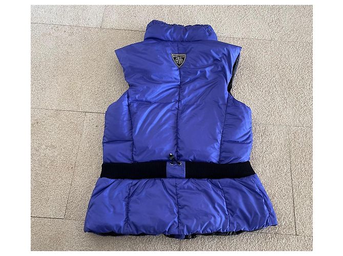 Ärmellose Weste oder Daunenjacke Marc Cain Blau-Violett Gr. 1 oder 36-38 Schwarz Lila - Ansicht 4