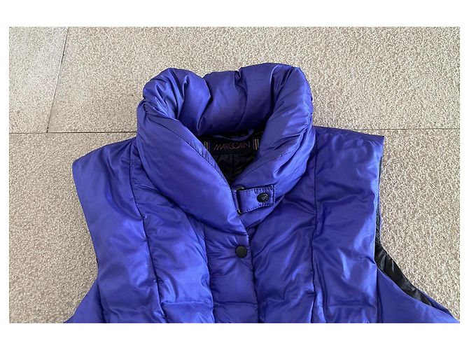 Ärmellose Weste oder Daunenjacke Marc Cain Blau-Violett Gr. 1 oder 36-38 Schwarz Lila - Ansicht 8