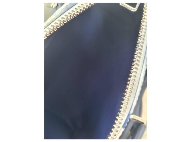 Borsa a tracolla Keepall XS Monogram Watercolor Bianco Blu di Louis Vuitton - vista 16