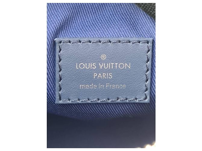 Borsa a tracolla Keepall XS Monogram Watercolor Bianco Blu di Louis Vuitton - vista 19