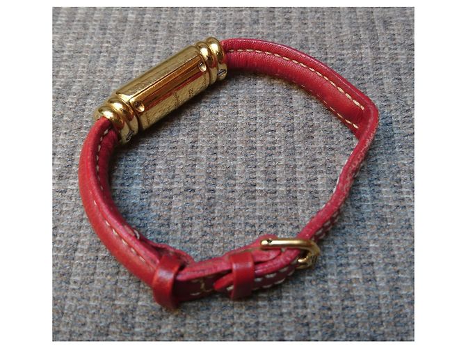 Reloj de cuarzo retro, chapado en oro Emile Pequignet, ref. 3512 Hecho en Francia Roja Dorado - vista 8