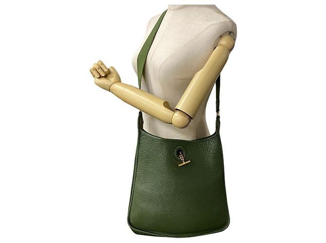 Hermès HERMES Vespa PM Chaine d'Ancre Borsa a Spalla Verde - vista 11