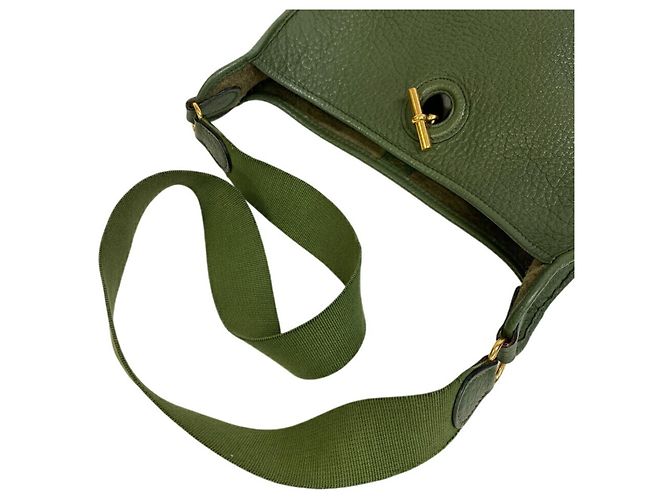 Hermès HERMES Vespa PM Chaine d'Ancre Borsa a Spalla Verde - vista 3