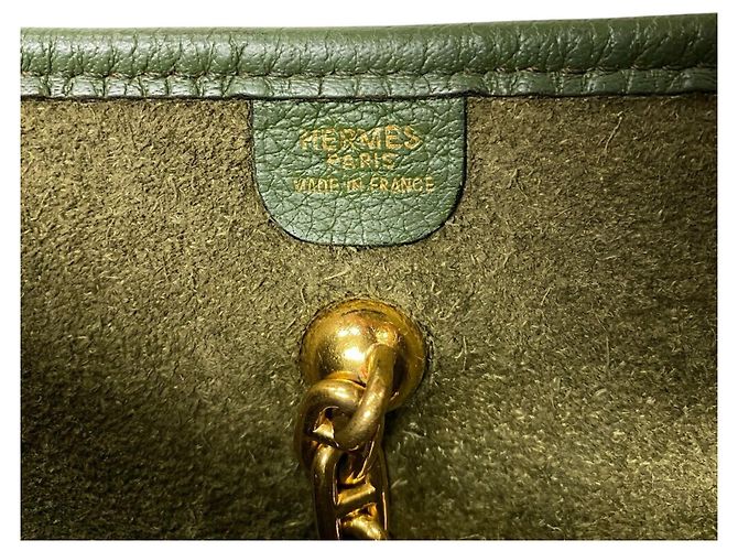 Hermès HERMES Vespa PM Chaine d'Ancre Borsa a Spalla Verde - vista 9