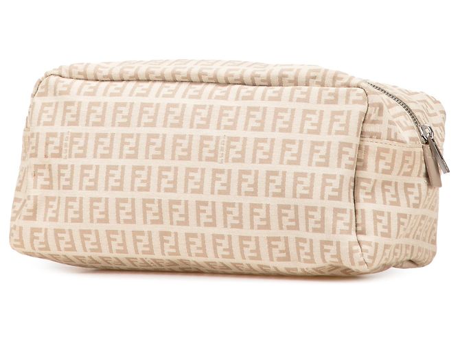 Pochette in tela Zucchino nera Fendi Nero - vista 2