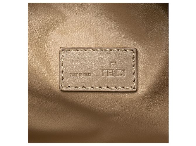 Pochette in tela Zucchino nera Fendi Nero - vista 5