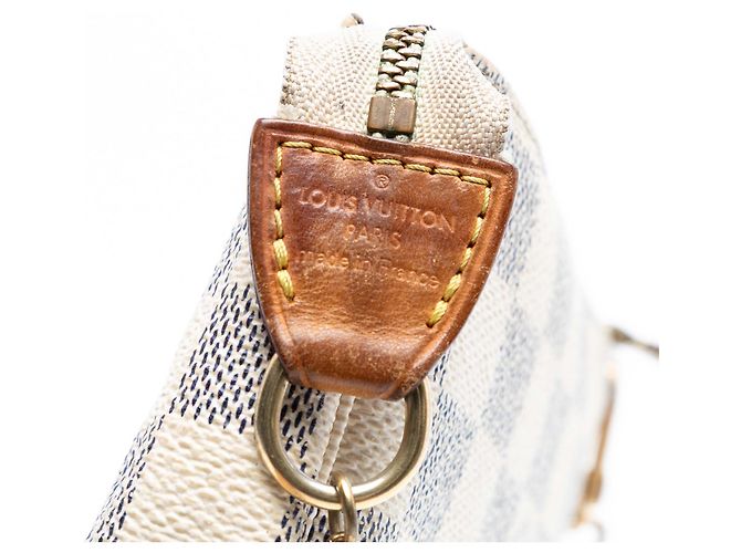 Mini Pochette Accessoires Damier Azur Bianco Louis Vuitton - vista 5