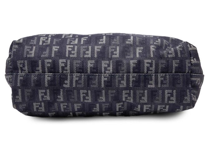 Fendi Blue Zucchino Denim Tote - view 3
