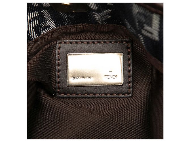 Fendi Blue Zucchino Denim Tote - view 5