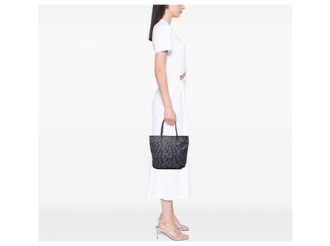 Fendi Blue Zucchino Denim Tote - view 7