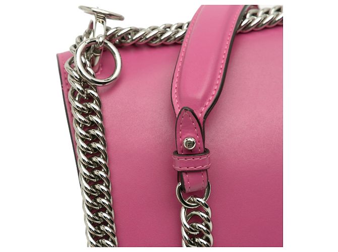 Fendi Piccola Borsa a Tracolla Kan I in Pelle Rosa - vista 10