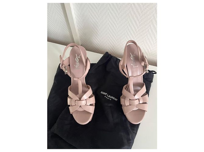Saint Laurent Pumps aus Leder Rosa Pink - Ansicht 3