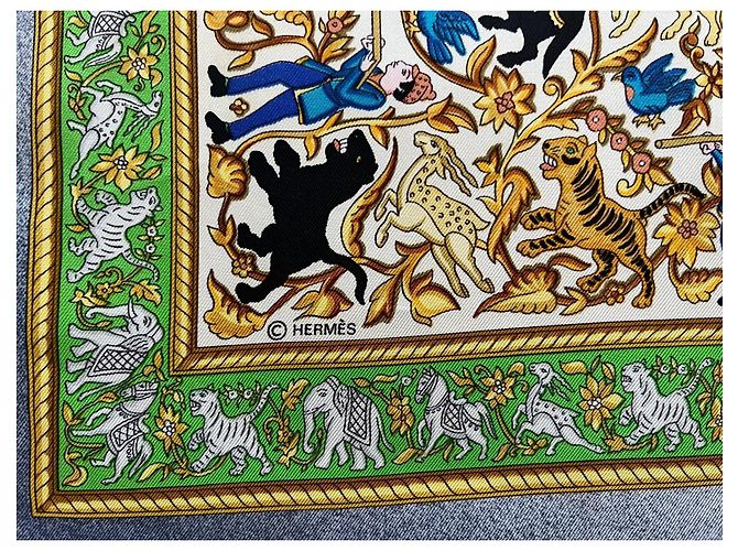 Hermès Seidentuch Hunting in India Mehrfarben - Ansicht 4
