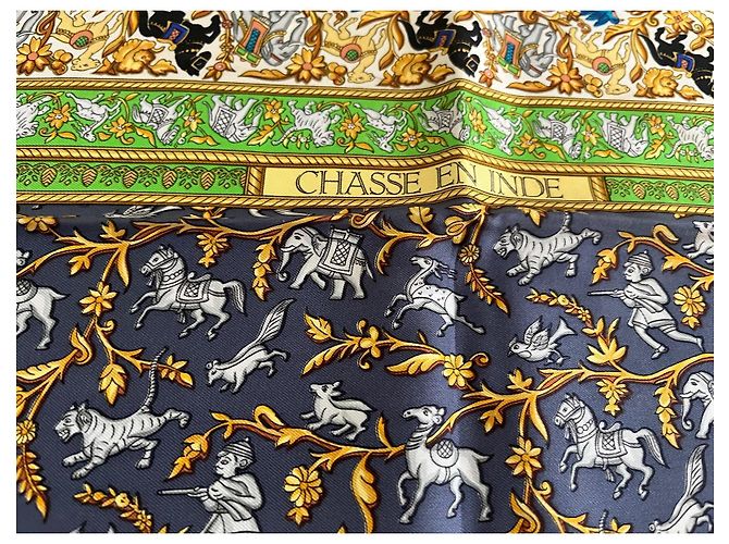 Hermès Seidentuch Hunting in India Mehrfarben - Ansicht 6