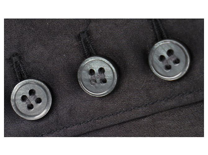 Schwarzes, gerafftes Satin-Midikleid von Acne Studios aus Triacetat - Ansicht 6