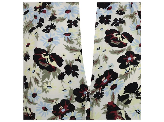 Vestido Maxi de Crepé en Viscosa con Estampado Floral Ganni - vista 10