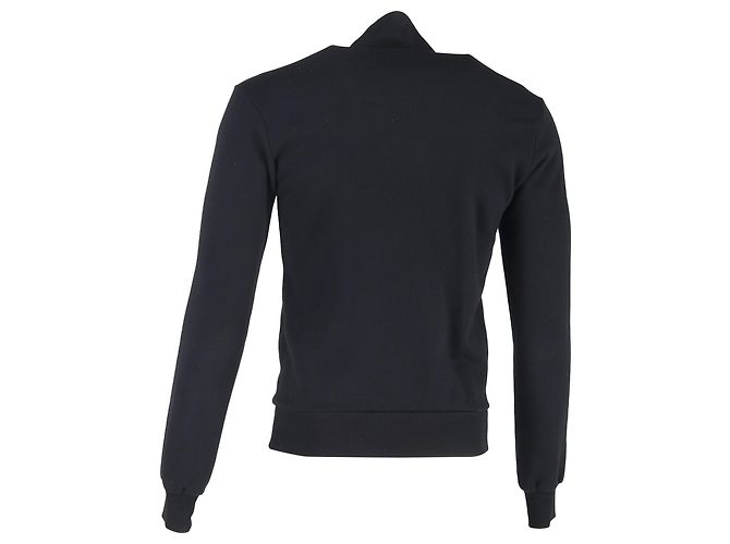 Maglione con zip Dolce & Gabbana con tasche in cotone nero - vista 3