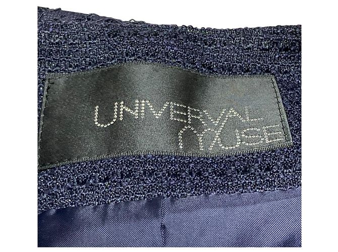 Autre Marque Abrigo largo de tweed y encaje UNIVERVAL MUSE Azul - vista 4