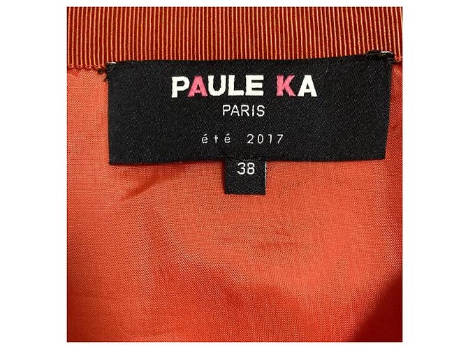 Autre Marque Falda de algodón y seda Paule Ka Roja - vista 4