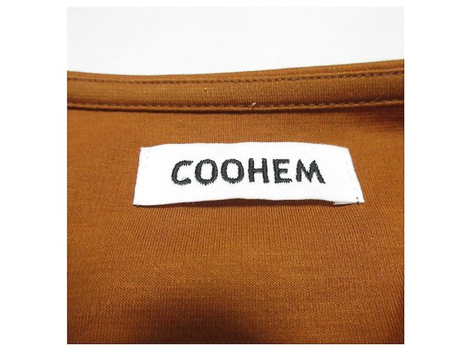 Autre Marque Camiseta con dobladillo de ganchillo con flecos COOHEM Castaño - vista 4