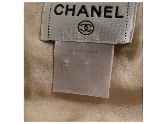 Timeless Chanel V-Ausschnitt Sommer-Tweed-Kleid Pink Mehrfarben Lila Gelb - Ansicht 11