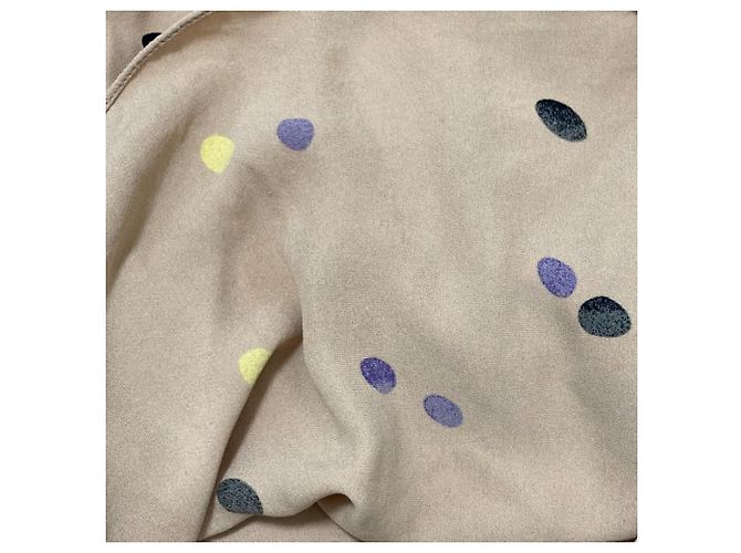 Vestido 100% Seda Marni Beige - vista 3