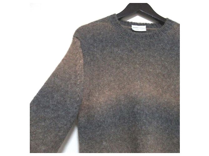 Autre Marque Tricô de Alpaca com Borda em Gradiente Settefili Cashmere Marrom Bege - vista 3