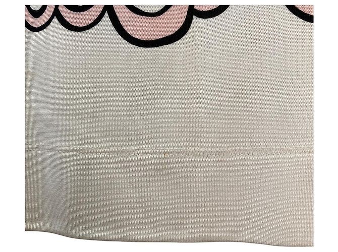 Autre Marque Vestido de punto de seda RURI de Diane von Furstenberg Negro Naranja Crudo - vista 7