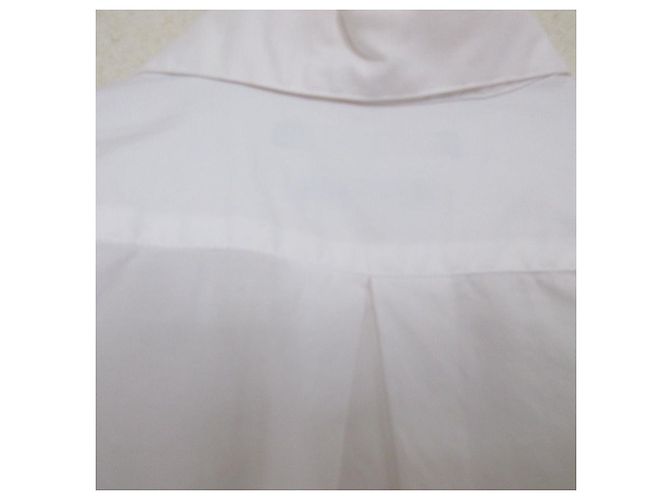 Autre Marque Camisa de manga larga con botones de perla CANCLINI Martinique Blanco - vista 3