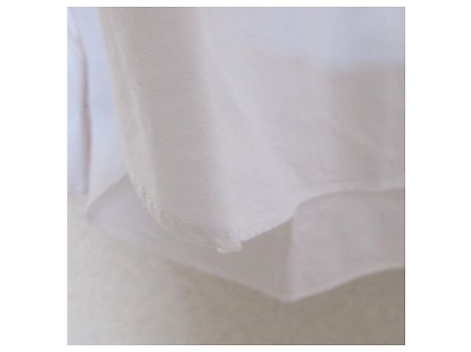 Autre Marque Camisa de manga larga con botones de perla CANCLINI Martinique Blanco - vista 5