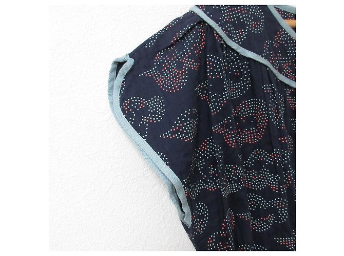 Autre Marque puffkleid mina perhonen Blau Marineblau - Ansicht 4