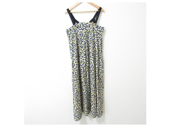 Autre Marque pair drops kleid mina perhonen Gelb Marineblau - Ansicht 2