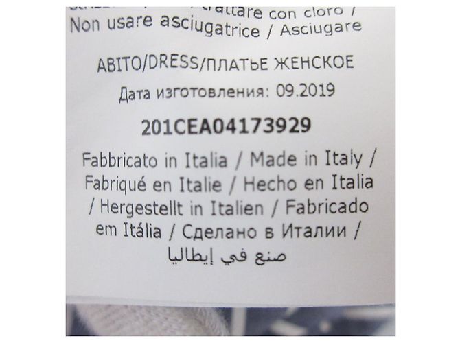 Autre Marque Abito camicia a maniche corte a righe Cedric Charlier Blu - vista 9