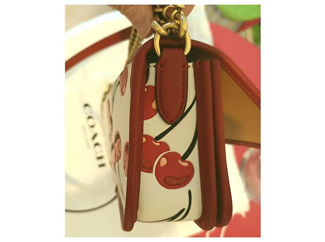 Coach Dinky Tasche mit Kirschmuster Lila Aus weiß - Ansicht 13
