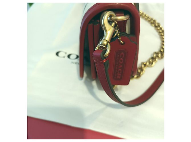 Coach Dinky Tasche mit Kirschmuster Lila Aus weiß - Ansicht 14